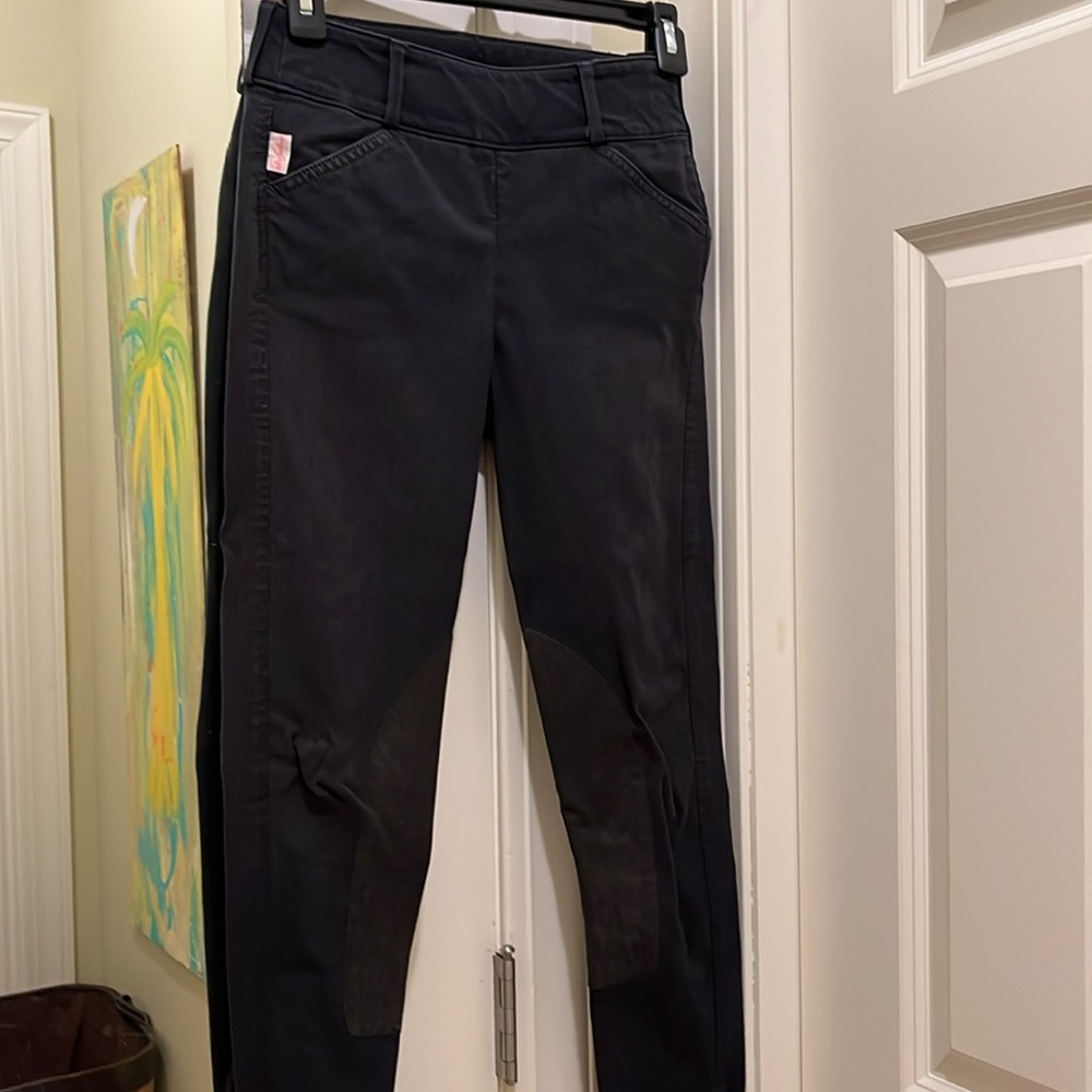 Equestrian-Tailored Sportsman high rise side zip size 24 gray